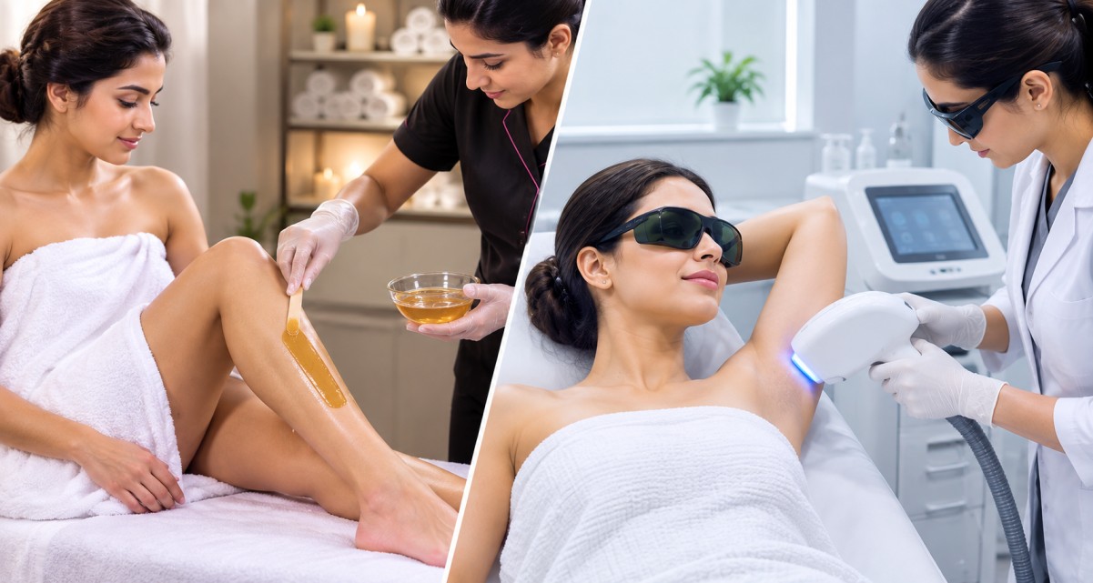 laser hair removal cost vs waxing in chandigarh