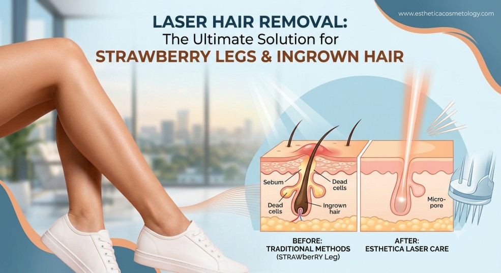 How Laser Hair Removal for Strawberry Legs and Ingrown Hair Delivers Flawless Skin
